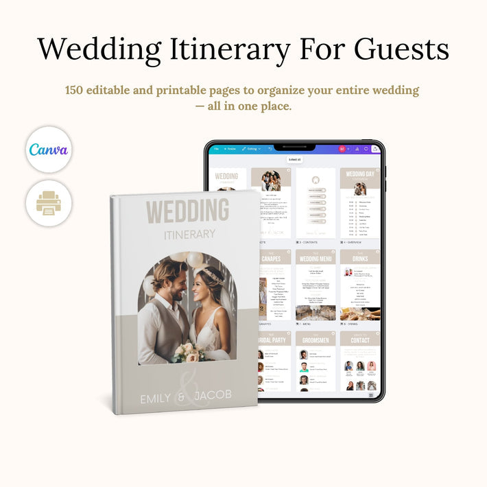 Wedding Itinerary for Guests